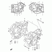 Схема вузла: Картер двигуна для Suzuki VL125 Intruder LC