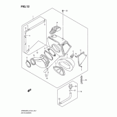 Схема узла: Воздушный фильтр для Suzuki DR650 DR650SE