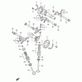 Схема вузла: Розподільний вал & Клапан для Suzuki VS600 Intruder 600