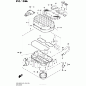 Схема узла: Воздушный фильтр для Suzuki GSX-R600
