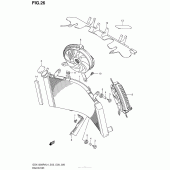 Схема узла: Радиатор (Gsx1300Ral4 E33) для Suzuki GSX1300 Hayabusa