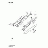 Схема вузла: Бічні панелі (Model l0) для Suzuki SFV650 Gladius