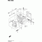 Схема вузла: Головка циліндра для Suzuki AN400 Burgman (EU analogue of SkyWave)