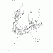 Схема узла: Фара для Suzuki UH125 Burgman