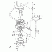 Схема вузла: Карбюратор (E18) для Suzuki DR650 DR650RE