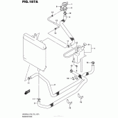 Схема узла: Патрубок системы охлаждения для Suzuki UH200 Burgman