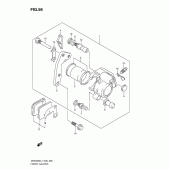 Схема узла: Передний тормозной суппорт для Suzuki DR200 DR200SE