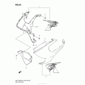 Схема узла: Передний боковой обтекатель для Suzuki GSX1300 Hayabusa
