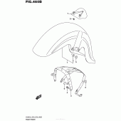Схема вузла: Переднє крило (Vl800L5 E33) для Suzuki VL800 Boulevard C50 BOSS