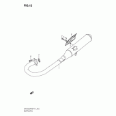 Схема вузла: Вихлопна система для Suzuki EN125