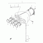 Схема вузла: Повітряний фільтр Suzuki GSX750 Katana