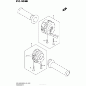 Схема вузла: Пульт управління рульовий (Gsx1300Ral6 E28) для Suzuki GSX1300 Hayabusa