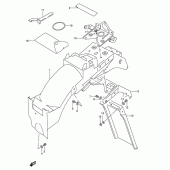 Схема вузла: Заднє крило (Model s) для Suzuki GSX600 Katana