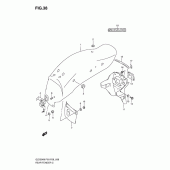 Схема узла: Заднее крыло для Suzuki GZ250 Marauder