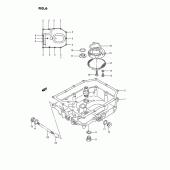 Схема узла: Поддон картера для Suzuki GSX1100