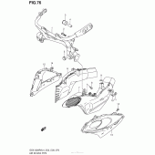 Схема узла: Воздухозаборник для Suzuki GSX1300 Hayabusa
