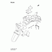Схема вузла: Заднє крило Suzuki DL1000 V-Strom