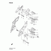 Схема узла: Подножки для Suzuki GSF650 Bandit S