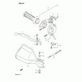 Схема вузла: Правий пульт управління рульовий для Suzuki DR650 DR650R