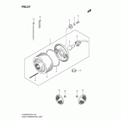 Схема узла: Задний фонарь (Стоп-сигнал) для Suzuki TU250