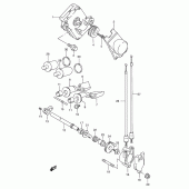 Схема вузла: Клапан вихлопу Suzuki TS125