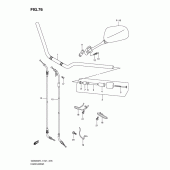 Схема вузла: Кермо & Тросики для Suzuki GSX650