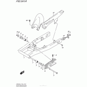 Схема узла: Задний рычаг (Маятник) для Suzuki GW250 Inazuma