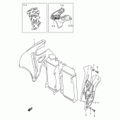 Схема вузла: Радіатор для Suzuki RMX250