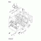 Схема вузла: Головка циліндра для Suzuki AN650 Burgman (EU analogue of SkyWave)