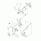 Схема вузла: Вихлопна система для Suzuki RM250
