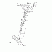 Схема узла: Рулевая траверса для Suzuki DL650 V-Strom