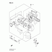 Схема вузла: Повітряний фільтр Suzuki GSF650 Bandit S