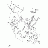 Схема узла: Рама (Model v) для Suzuki VS1400 Intruder 1400