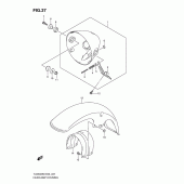 Схема узла: Кожух фары для Suzuki TU250