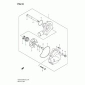 Схема вузла: Водяний насос Suzuki GSX-R750