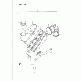 Схема узла: Воздушный фильтр (Front)(model s) для Suzuki VS1400 Intruder 1400