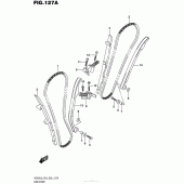 Схема вузла: Ланцюг ГРМ & Натягувач & Заспокоювач для Suzuki VZ800 Boulevard M50