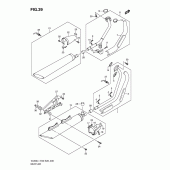 Схема вузла: Вихлопна система (Vl800l1 e33) для Suzuki VL800 Boulevard C50T