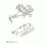 Схема вузла: Second muffler для Suzuki DR400
