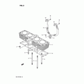 Схема узла: Цилиндр для Suzuki GSX-R750