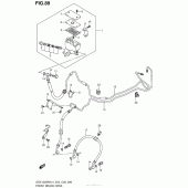 Схема вузла: Front Brake Hose (Gsx1300Ral4 E28) для Suzuki GSX1300 Hayabusa