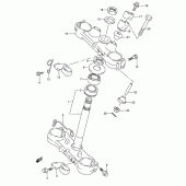 Схема вузла: Рульова траверса (Model m/n) для Suzuki RMX250