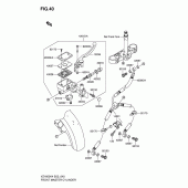 Схема вузла: Передній гальмівний циліндр Suzuki VZ1600 Marauder M1600