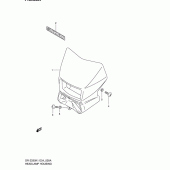 Схема узла: Накладка фары (Model k2/k3/k4/k5) для Suzuki DR-Z250