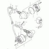 Схема узла: Поворотники (E17) для Suzuki TS125