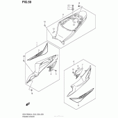 Схема узла: Боковые панели (Agq) для Suzuki GSX-R600