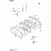 Схема вузла: Speedometer (An650Zl4 E28) для Suzuki AN650 Burgman (EU analogue of SkyWave)
