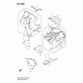 Схема вузла: Нижній обтічник (Model k7 for czz) для Suzuki GSX1300 Hayabusa