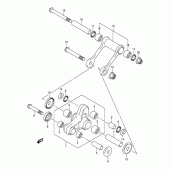 Схема вузла: Важіль прогресії для Suzuki DR-Z125 DR-Z125