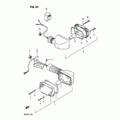 Схема узла: Поворотники (E21) для Suzuki DR200 DR200